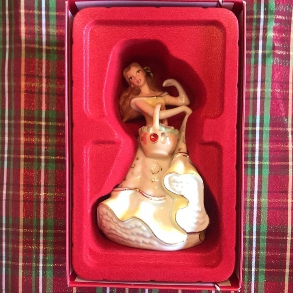 Brand New Lenox Disney Showcase Princess Belle Christmas Tree Ornament
